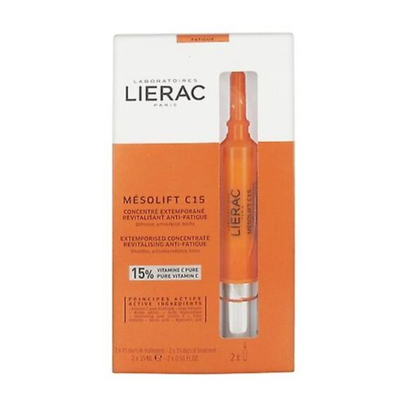 Lierac MESOLIFT - Revitalizing Anti-Fatigue Concentrate 15ml X 2 New in Box - Picture 1 of 5